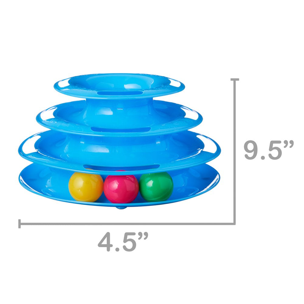  Tier Tower Interactive Ball Toy for Cats and Kittens