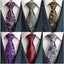 6 Pcs Men's Necktie Classic Silk Tie Woven Jacquard Neck Ties