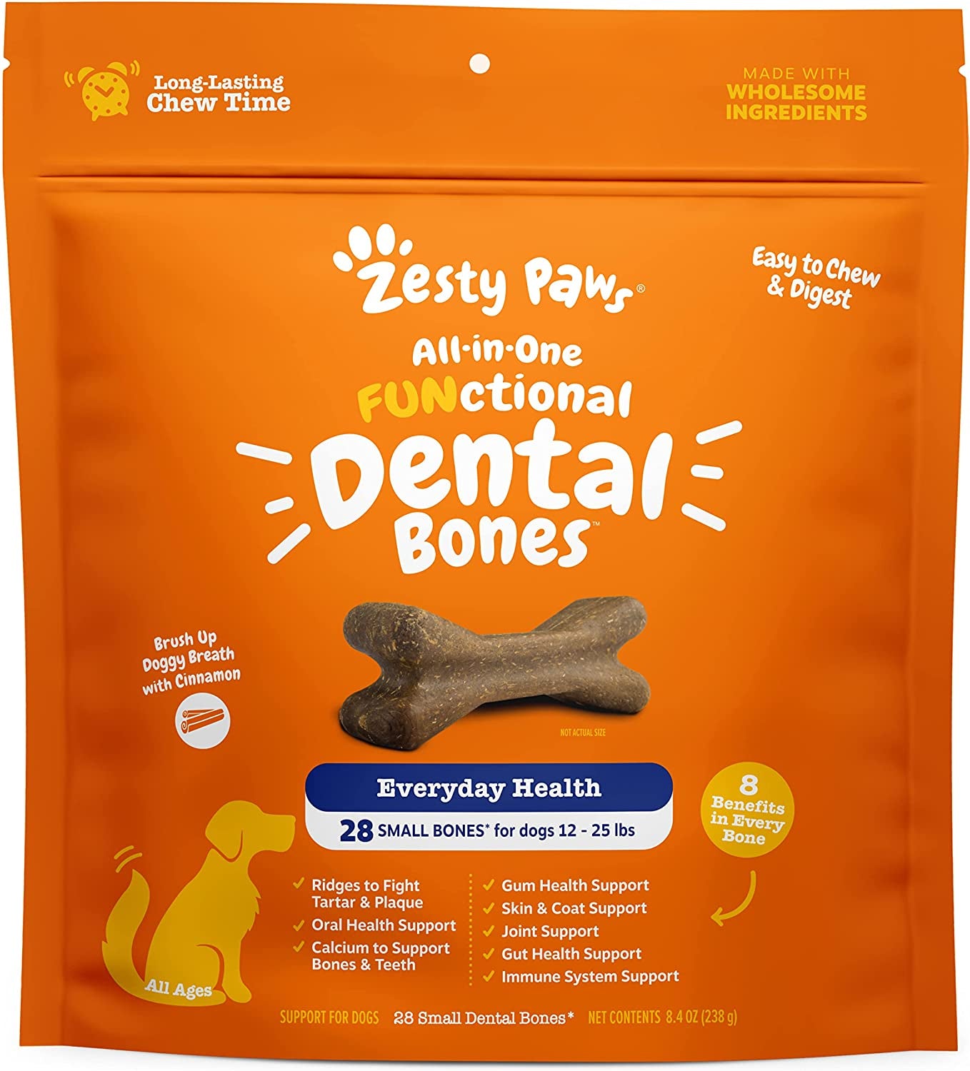 Zesty Paws Dental Bones Large, 1ct Sample…