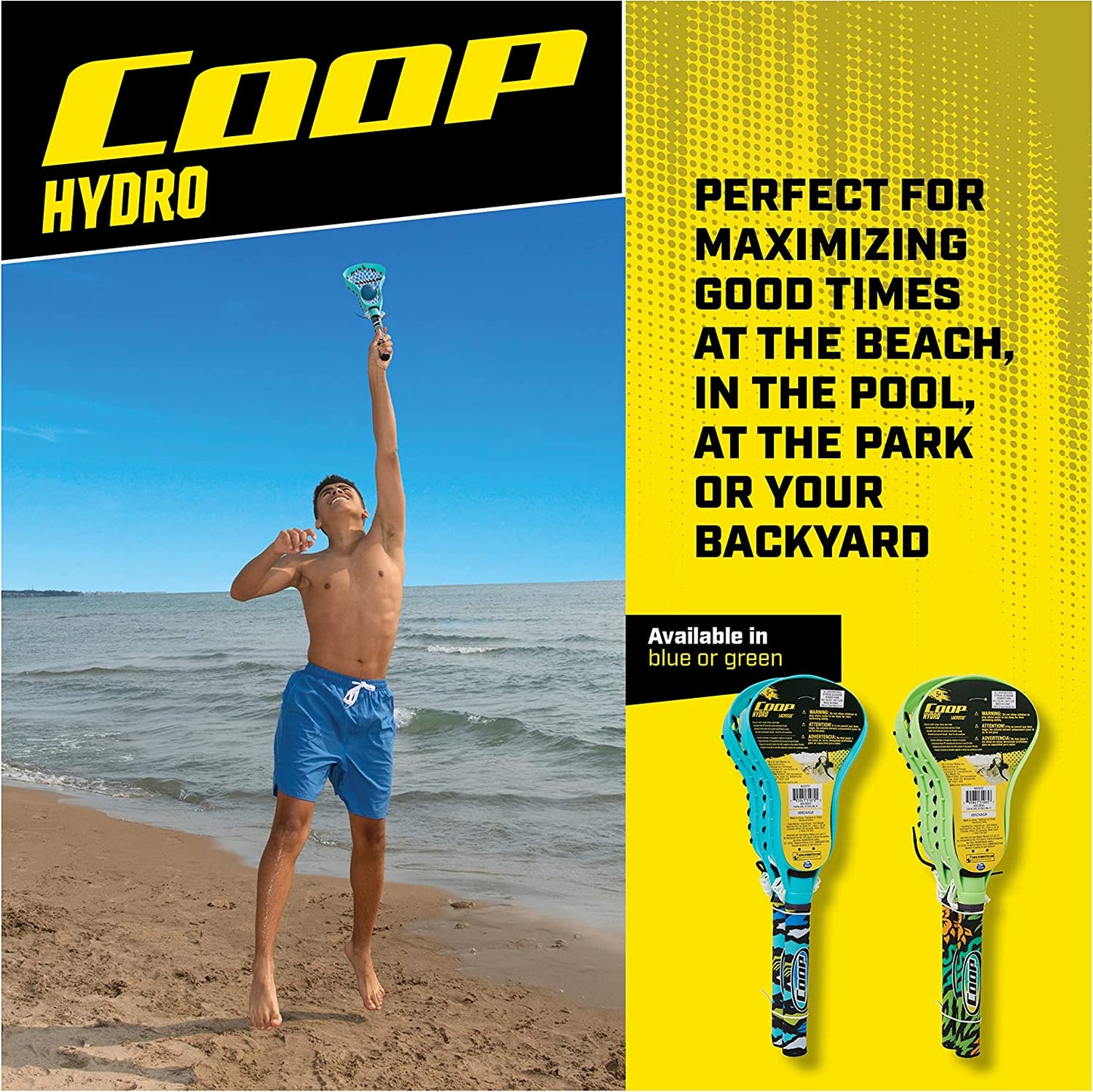  Hydro Lacrosse, Blue, Outdoor Games For Adults & Kids