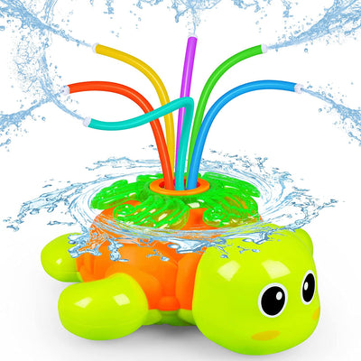  Backyard Rotating Turtle Sprinkler with Swing Tube - Splashing Toy for Summer 