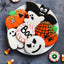 Halloween Cookie Cutters Set, Metal Biscuit Molds for Baking Bat,Cat,Witch,Pumpkin,Ghost,Spider,Skull,Witch Hat Shapes for Party Treat Decoration 7PCS