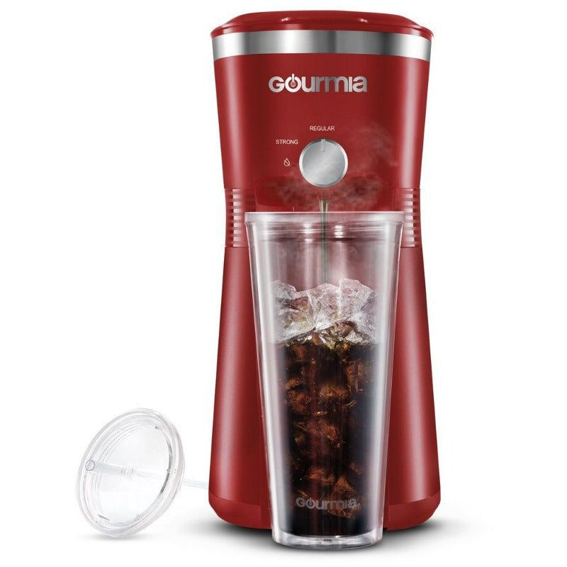 Gourmia Iced Coffee Maker with 25 Fl Oz. Reusable Tumbler