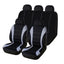 Premium Quality 5-Seat Auto Car Seat Covers Front Rear Head Rest Cover Protector Universal