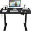 40 X 24 Inches Electric Standing Desk Stand up Desk for Home Office,Adjustable Desk with Black Frame & Black Top,Quick Assembly Ergonomic Sit Stand Desk Adjustable Height
