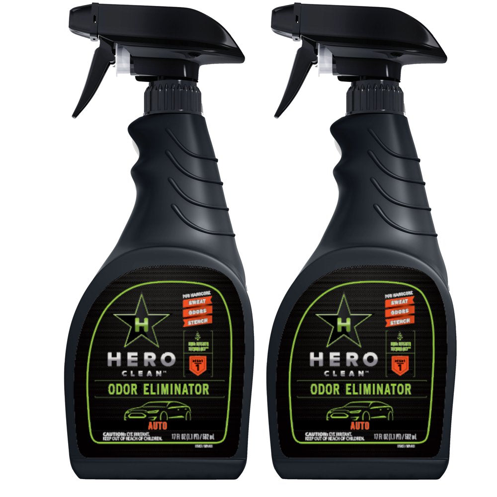 Hero Clean Auto Air Freshener and Odor Eliminator, Fresh Scent, 17 Fl. Oz