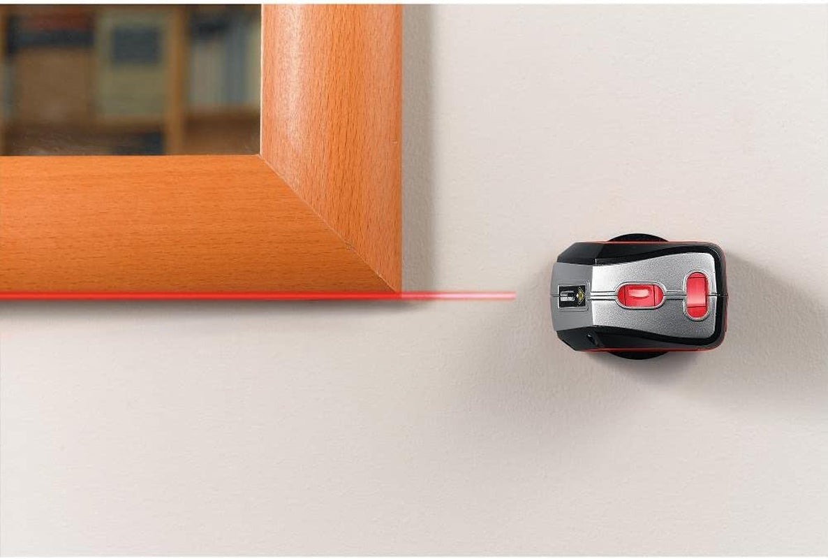 BLACK+DECKER Laser Level, Self-Leveling, 360 Degree Wall Attachment, AA Batteries Included (BDL220S), 7.25 x 7 x 2.5 inches