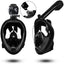  Full Face Snorkeling Mask with Panoramic View and Action Camera Mount