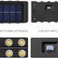  Solar Fence Lights Outdoor Solar Powered Wall Waterproof Lighting for House Deck Step Patio Landscape (2 Pack)