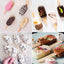 Popsicle Molds Set of 2, Ice Pop Molds Silicone 4 Cavities Ice Cream Mold Oval Cake Pop Mold with 50 Wooden Sticks for DIY Popsicle, Clear