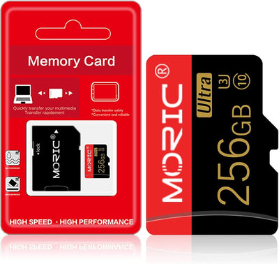 256GB Micro SD Card High Speed Micro SD Card Class 10 Memory Card for Smartphone, Table with SD Adapter
