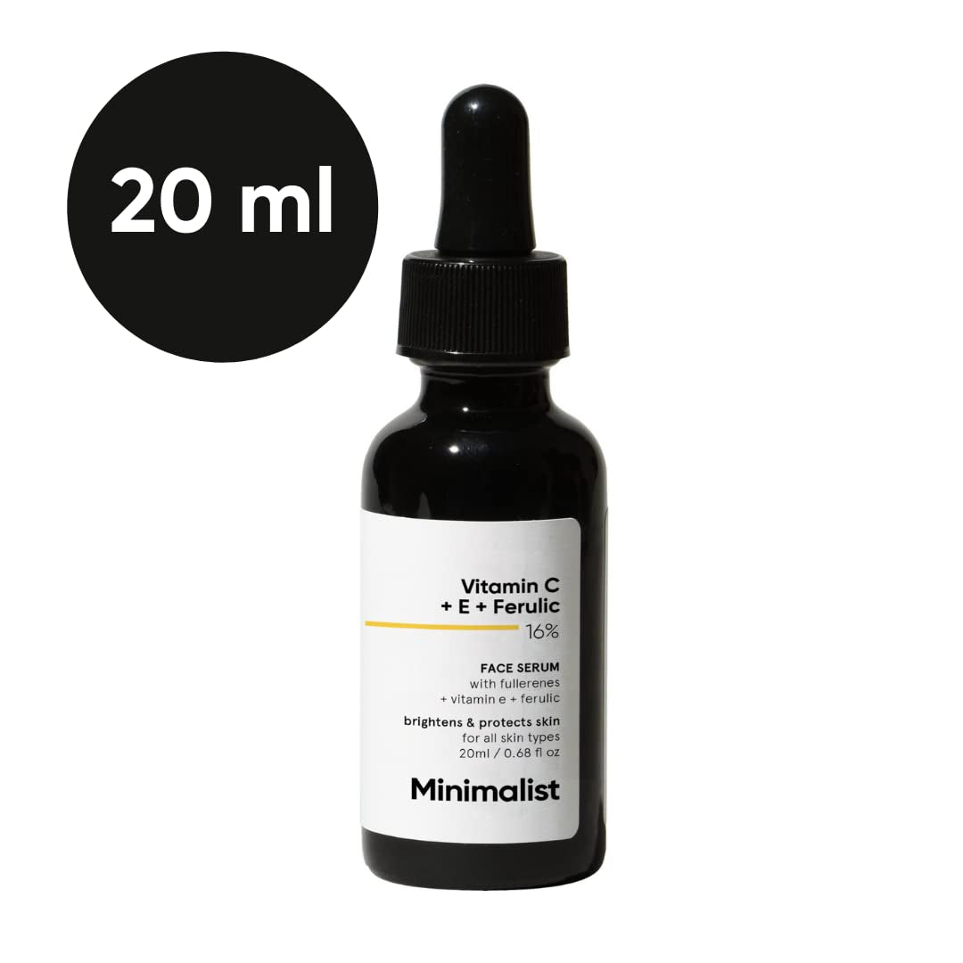 Minimalist 16% Vitamin C Serum With Vitamin E & Ferulic acid for Glowing Skin 