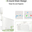 Shower Caddy,  Waterproof Shower Caddy Suction Cup No-Drilling Removable Shower Shelf Powerful Heavy Duty Hold up to 22Lbs