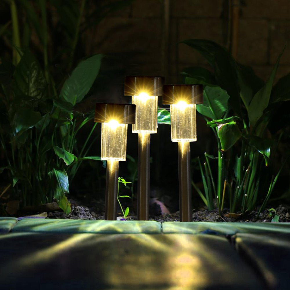 24 Pack Stainless Steel LED Solar Light