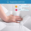 TURMECOWE Twin Mattress Pad Cover-400Tc Cotton, Mattress Top with 8-21" Deep Pocket,Down Alternative Fill, Cooling Cover