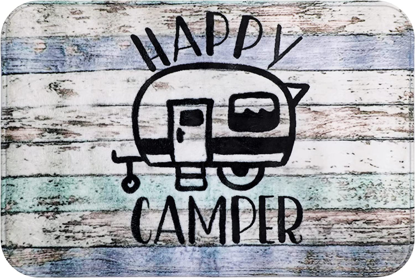 16x24 inches Happy Camper Non-Slip Doormat