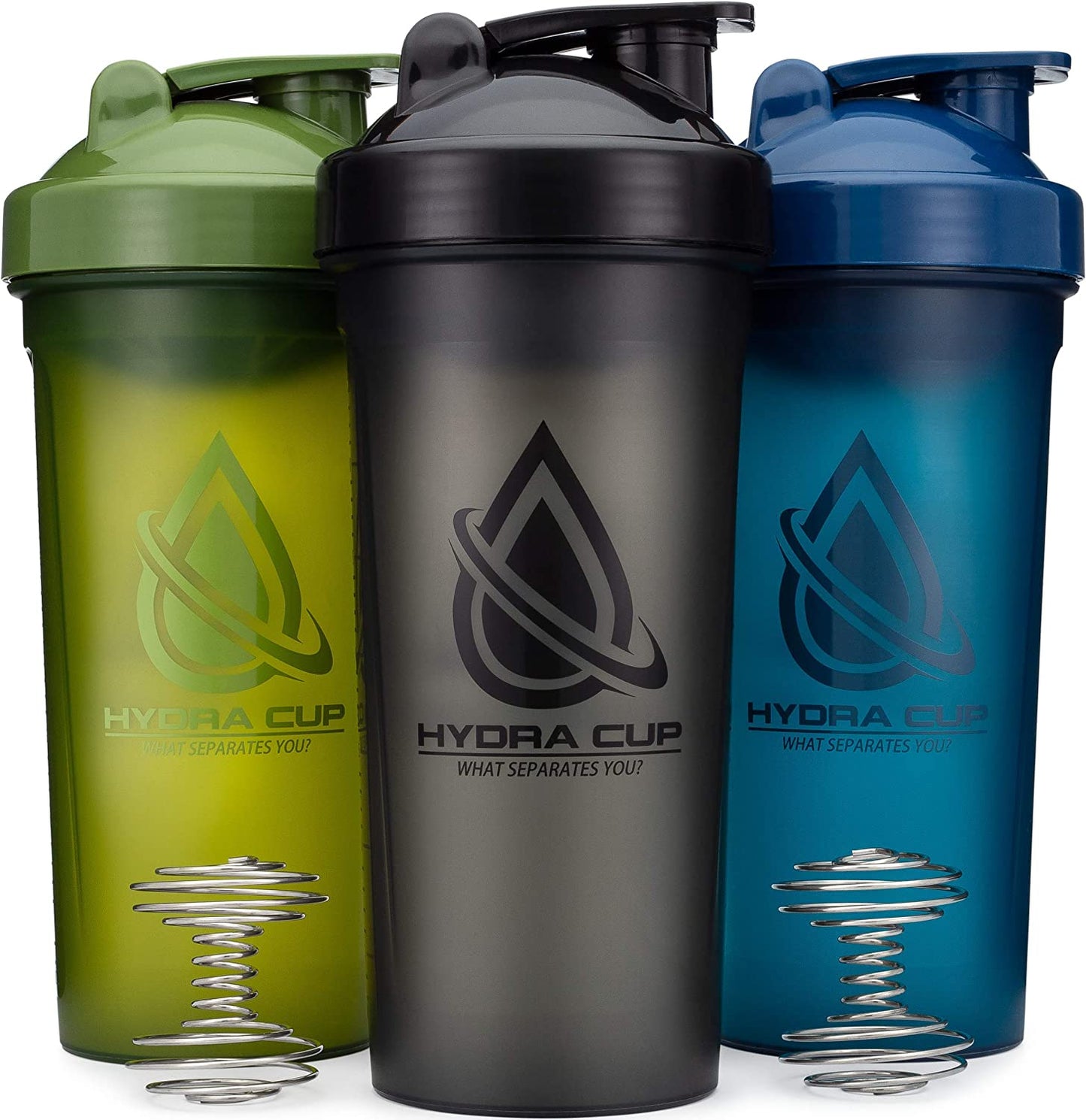 3 PACK - Extra Large Shaker Bottle, 45-Ounce Shaker Cup with Dual Blenders for Mixing Protein