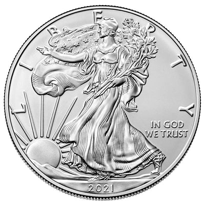 Silver 2021 American Eagle 1 oz. Fine Silver .999 US Mint Silver Eagle 1oz $1 Coin