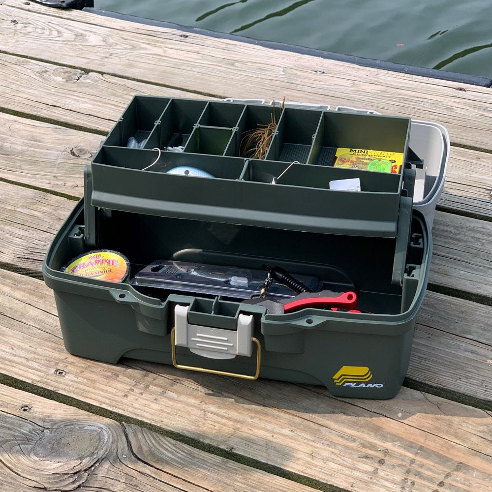 One-Tray Tackle Box, Bait Storage, Extending Cantilever-Tray Design
