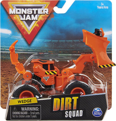 Monster Jam, Official Wedge Dirt Squad Plow Monster Truck with Moving Parts, 1:64 Scale Die-Cast Vehicle