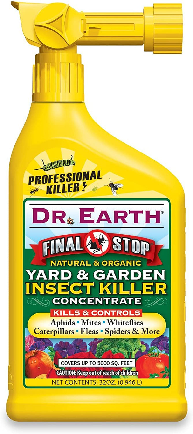 Dr. Earth 8004 Ready to Spray Yard and Garden Insect Killer, 32-Ounce