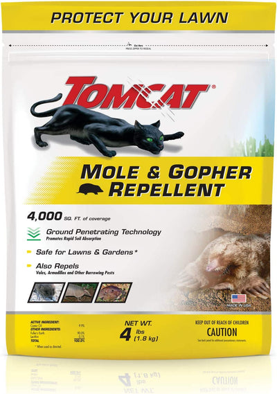 Tomcat Mole & Gopher Repellent Granules, 4 lb