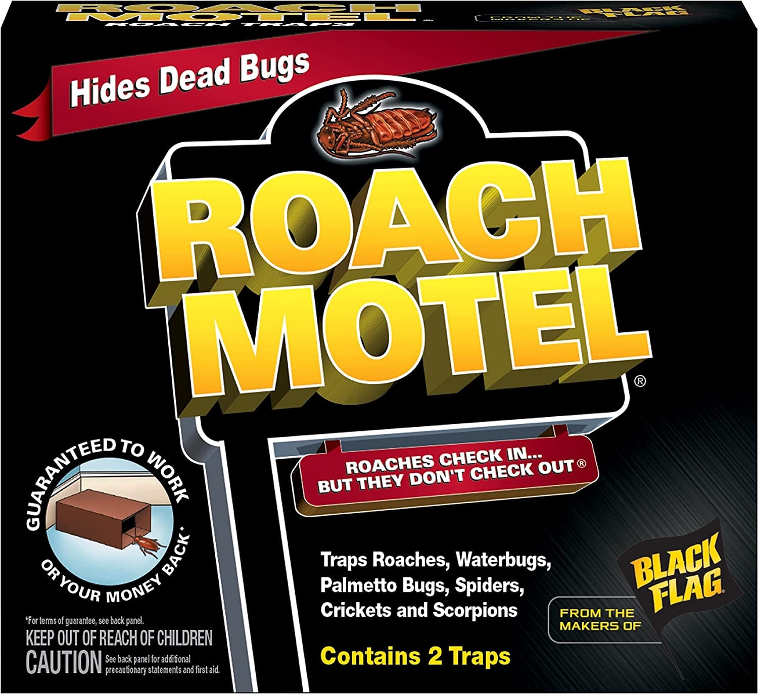 Black Flag Roach Motel Traps, 2-Count, 1-Pack