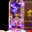  Galaxy Rose  with Butterfly in Glass Dome for Her