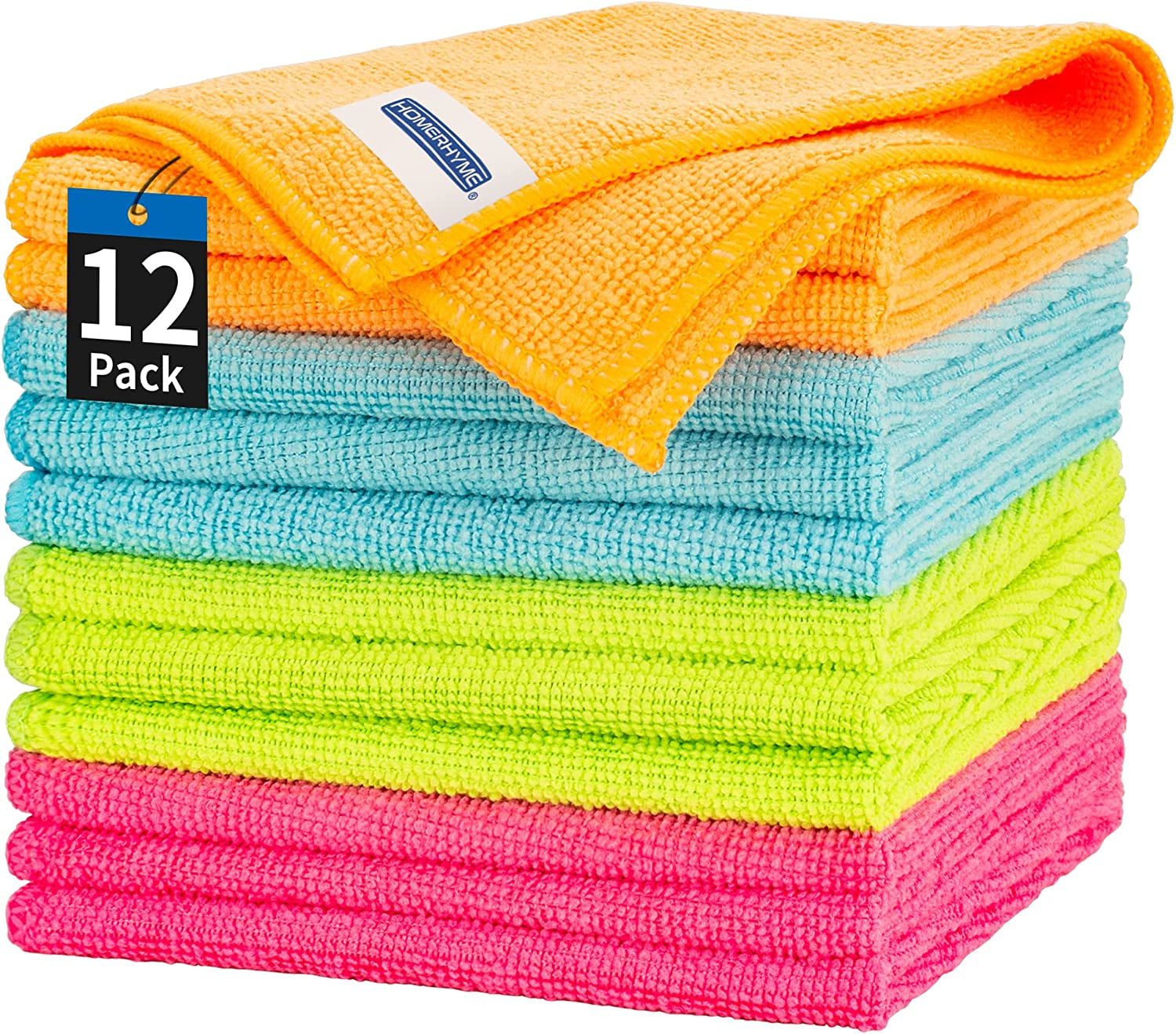 Multi Pack Microfiber Cleaning Cloth 12.6" x 12.6" 