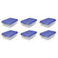 Hefty 40 Qt. Clear Storage Bin with Blue HI-RISE Lid