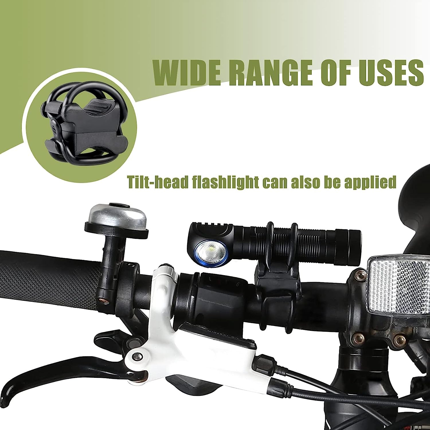  Flashlight Holder Universal Flashlight Bike Mount for Bike Lighting Mount Accessories