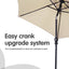 7.5FT Patio Umbrellas with Push Button Tilt and Crank 