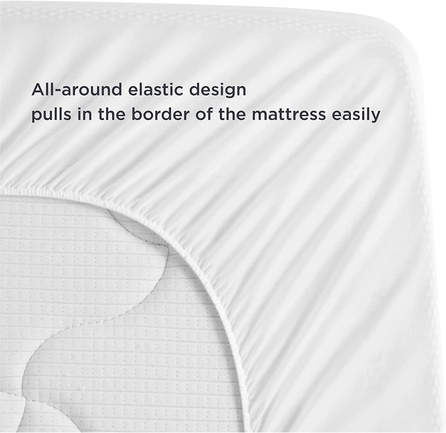 Bedsure Pillow Top Mattress Topper Queen for Back Pain Extra Thick Mattress Pad Cover with Alternative down Filling, 60X80 Inches, White