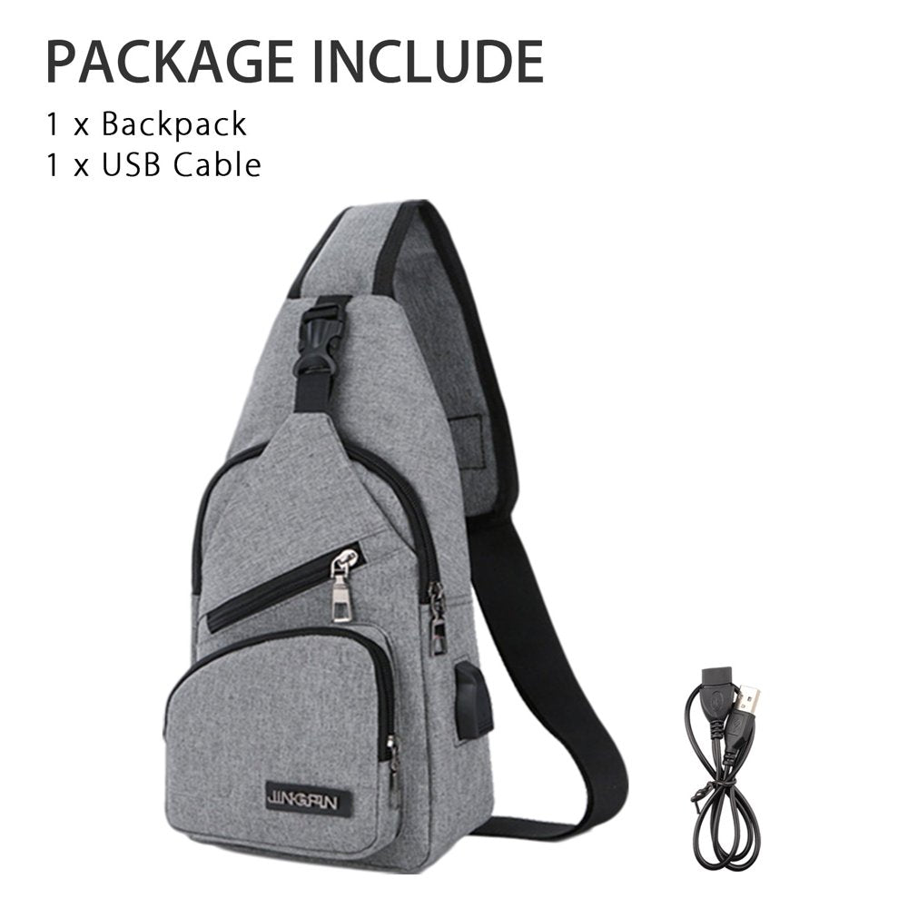 Multipurpose Small Outdoor Chest Sling Shoulder Crossbody Backpack Bag Ultra-Lightweight & Waterproof