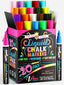 Chalky Crown Bold Chalk Markers - Dry Erase Marker Pens - Reversible Tip (8 per Pack) - (Multi-Colored, 6 Mm)