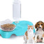  Double Dog Cat Bowls Pets Water and Food Bowl Set