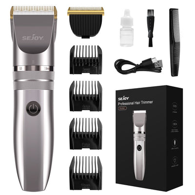 11 Piece Hair Clippers Kit - Cordless & Rechargeable