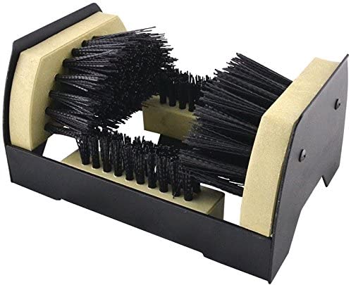 Boot Brush - Heavy Duty Shoe and Boot Cleaner with Scraper and Brush - Heavy Steel Frame with Mounting Screws - Outdoor / Indoor Shoe Brush - Clean Mud / Dust
