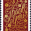 USPS Thank You 2020 Forever Holidays Stamps - Book of 20 Postage Stamps