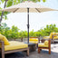 7.5FT Patio Umbrellas with Push Button Tilt and Crank 