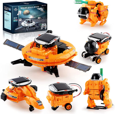 Lehoo Castle Solar Space Robot Toys, STEM Science Experiment Building Kit, 6-In-1 DIY Learning Educational Gifts for Kids & Teens, Boys & Girls 10 11 12 13 14