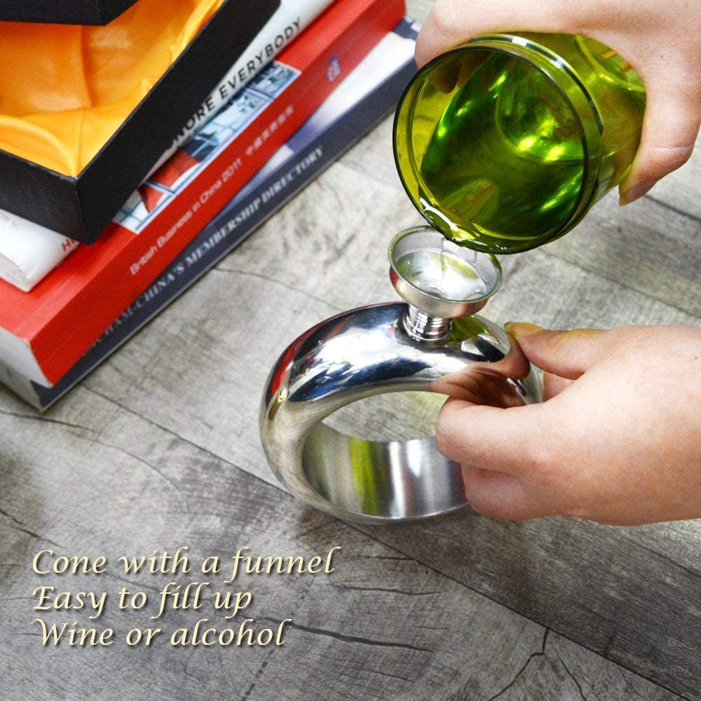 Liquor Flask for Women with Funnel 