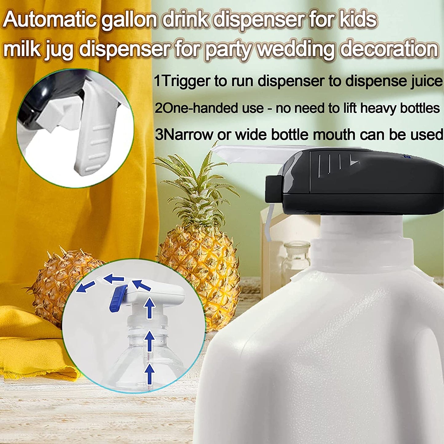 2pcs automatic portable milk dispenser