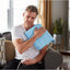 Sunbeam Heating Pad for Back, Neck, and Shoulder Pain Relief with Sponge for Moist Heating Option