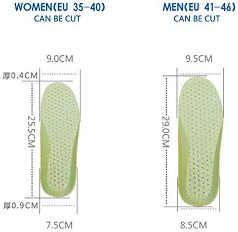 3 Pairs Breathable Shoe Insoles Water Shoes Inserts Sports Shoe Insole Replacement Insoles for Men (US8-11)