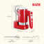 Bear 2X5 Speed 300W Hand Mixer, Red