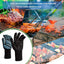 Barbecue Gloves, Heat-Resistant Grill Gloves, Silicone Non Slip Oven Gloves for Cooking and Barbecue, Waterproof and Heat-Insulating Oven Gloves to Avoid Scalding