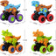 Monster Truck Toys - Dinosaur Toys for 3 4 5 6 7 8 Year Old Boys, Take Apart Dinosaur Monster Truck for Boys, Monster Truck Toy Party Birthday Gifts Boys Girls 4-Pack