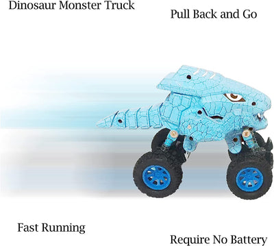 Dinosaur Monster Trucks for Boys, Toys for 2 3 4 5 Year Old Boy, Dinosaur Toys for Kids 3-5,Pull Back Car Toy for Toddle