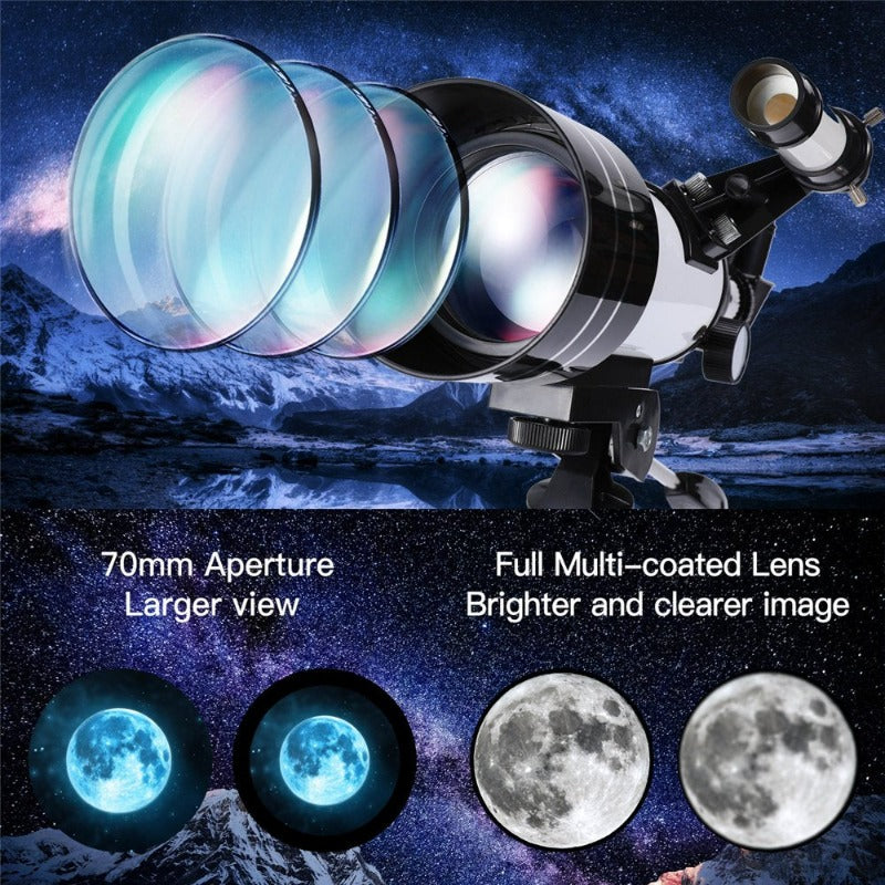  300Mm AZ Mount Astronomical Refracting Telescope